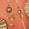 Pair Rakhi - Attractive Design Golden Designer Motifs