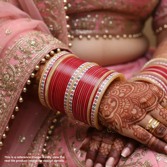 Pure Pearl Breathtaking Diamond Maroon Chooda