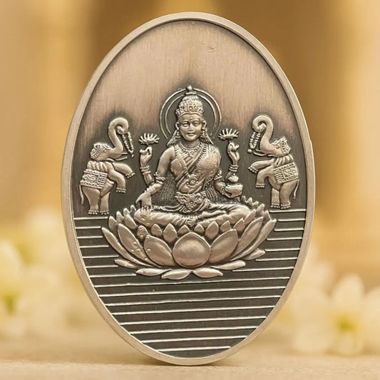 Lakshmi Ji 3D Silver Coin