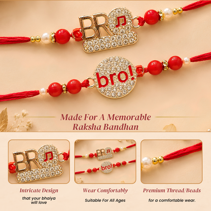 Dil Se Bro Rakhi Set of 2