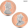 Queen Victoria & King George V, Rose Gold Finish, Round Shape, Set of 2 Coins (20 Gram Each), Elephant Packaging, 999 Purity Silver Coin - Ready To Ship