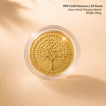 A Golden Gesture - 0.25mg Gold Coin with Card - Add Logo