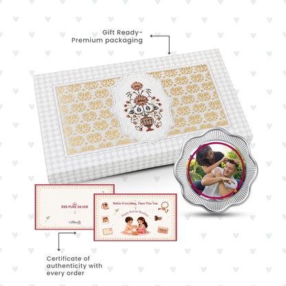 TheBestBroEver – Personalised Photo Silver Coin Raksha Bandhan Gift for Brother