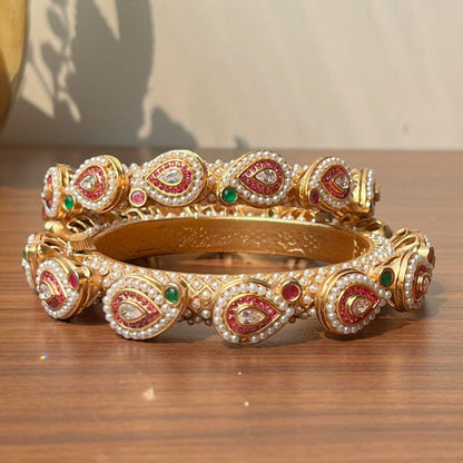 Marquise Floral Kada Bangles