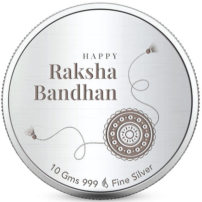 999 Purity Rakhi Coin in 10 grams