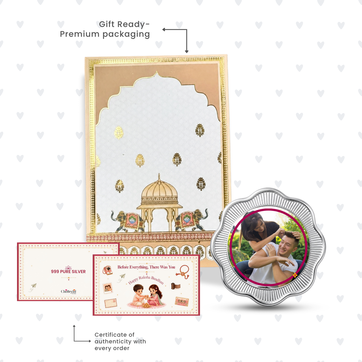 TheBestBroEver – Personalised Photo Silver Coin Raksha Bandhan Gift for Brother