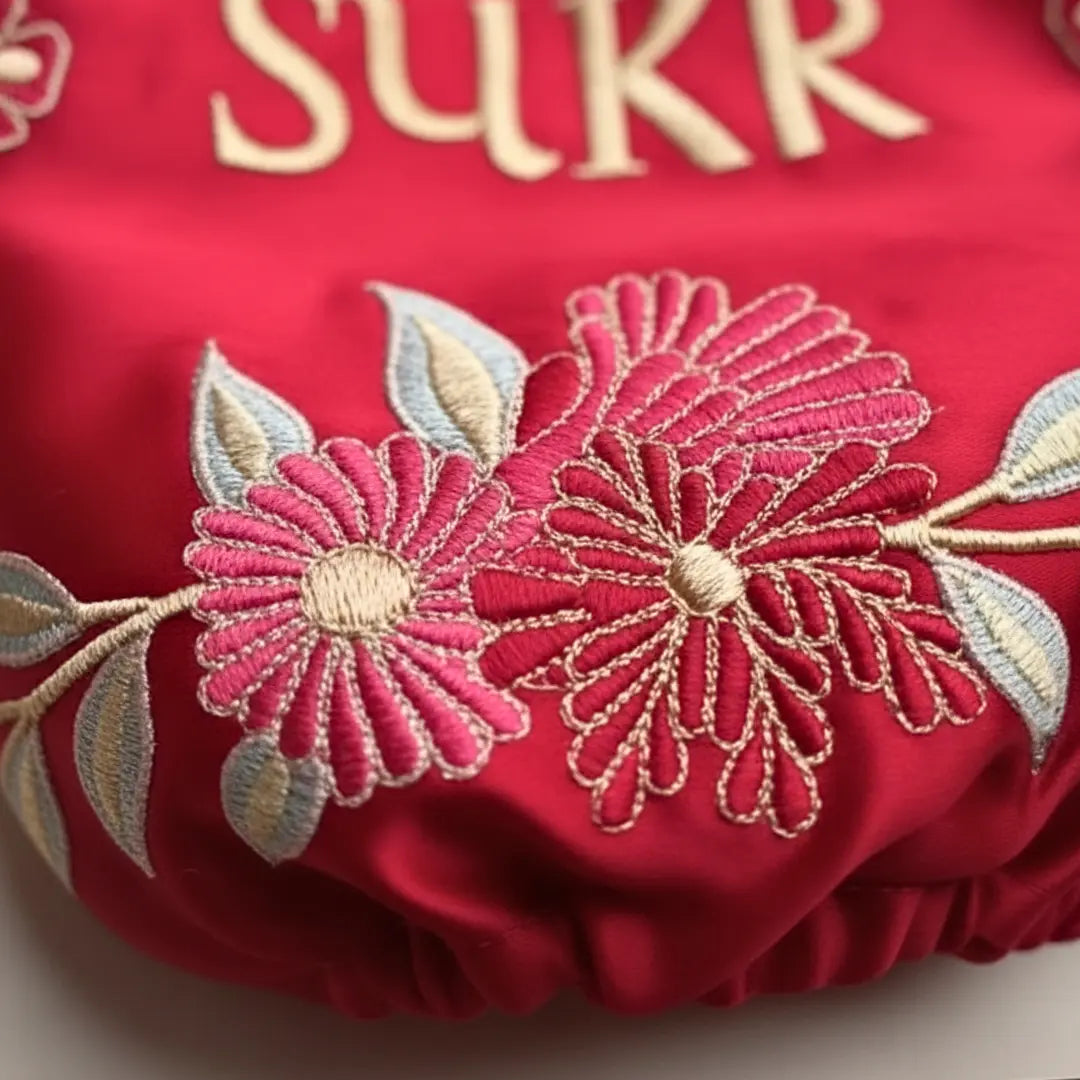 Sabr Shukr Red Chooda Cover – Premium Satin Bridal Essential