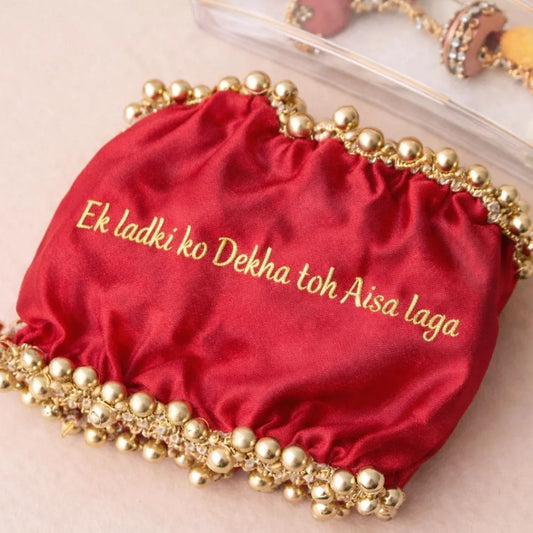 Red Color Customised Gaana Cover – Premium Wedding Edition