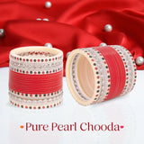 Pure Pearl Graceful Kundan Maroon Chooda