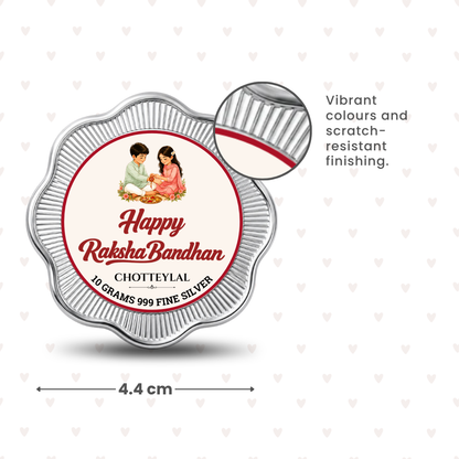 Happy Rakhi Sibling Bond 10g Silver Coin