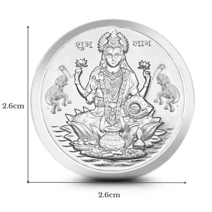 999 Pure Laxmi Ganesh 15 gm Silver Coin With Red Box