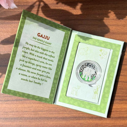 Jungle Safari Silver Coin Return Gifts (Set of Any 10 Coins– 1g Each) | 999 Pure Silver