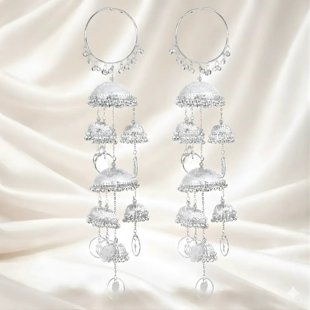 Son Bela Long Silver Bridal Kaleera – Single Dome | Chotteylal & Sons ...