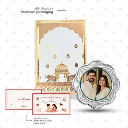My Food Delivery Partner – Personalised Photo Silver Coin Raksha Bandhan Gift