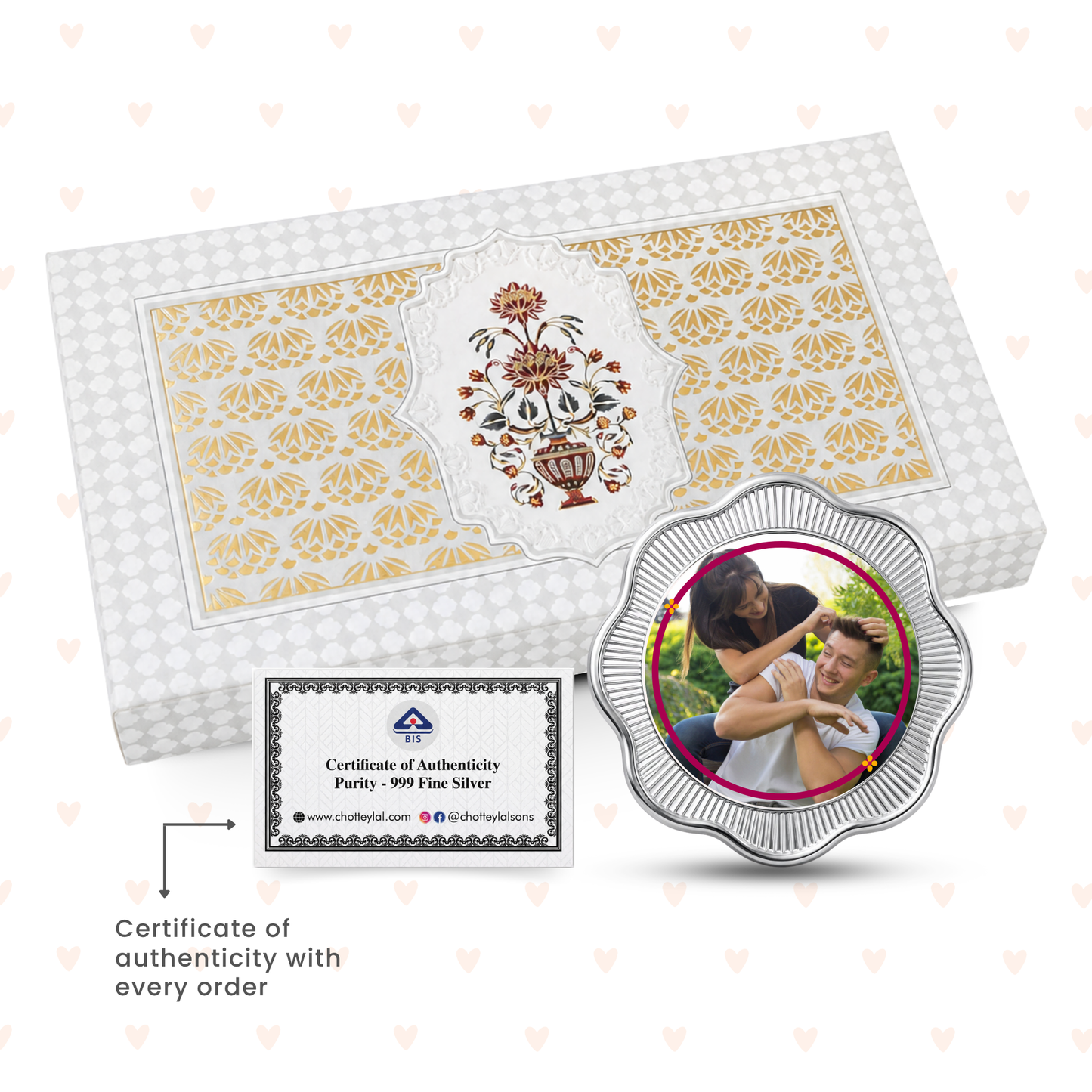 TheBestBroEver – Personalised Photo Silver Coin Raksha Bandhan Gift for Brother