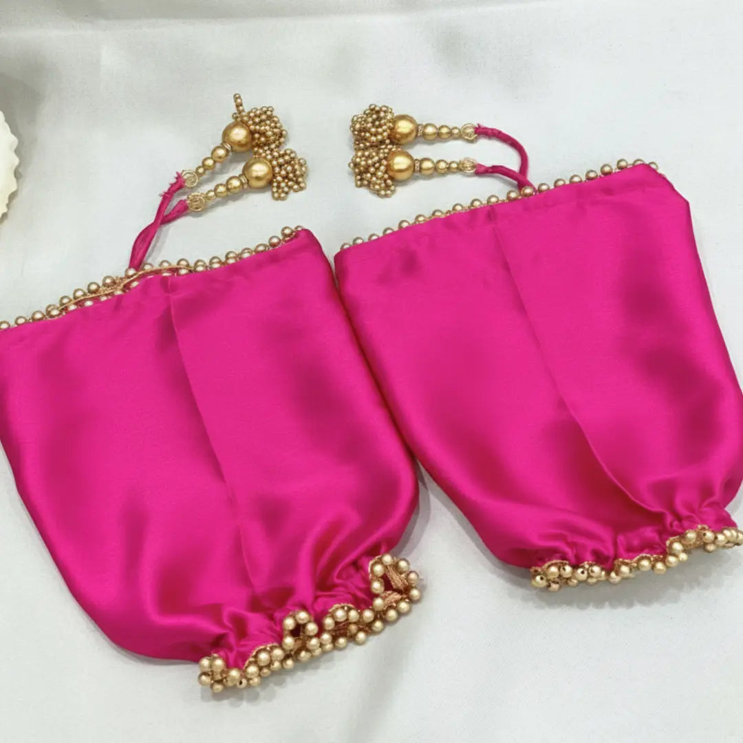 Parineeti With Pearl Beads Pink Chooda Cover | Chotteylal and Sons