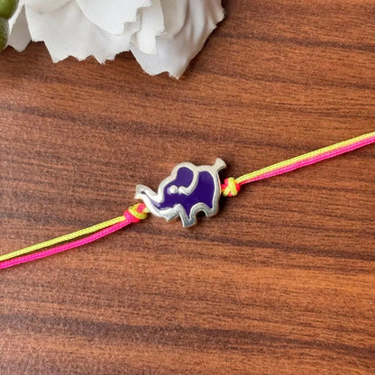 Royal Grace Rakhi – Handcrafted Elephant Motif in Pure 92.5 Silver