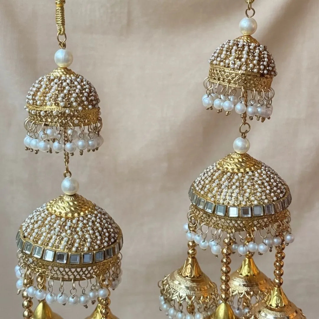 Traditional Wedding Golden Bridal Kaleera