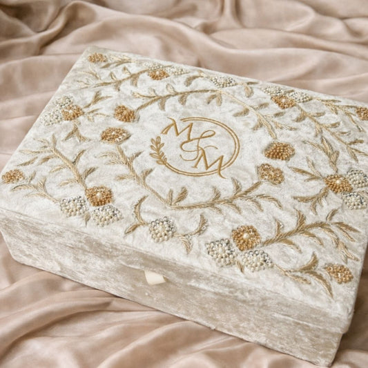 Traditional Ivory Customised Chooda Box with Logo