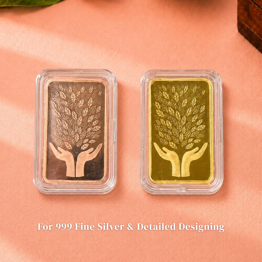 Leaf in Hand Silver Coin Gift Set of 2 (5g Each)
