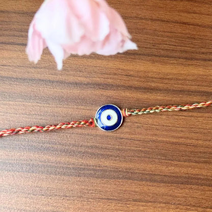 Elegant Evil Eye Nazariya Rakhi in 92.5 Silver – For Brother