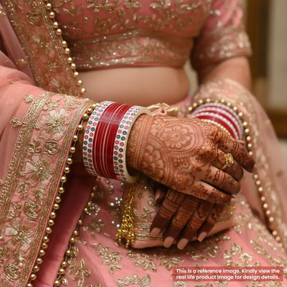 Pure Pearl Elegant Dark Red Chooda