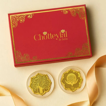 Banyan Tree, Silver, Lotus Shape, 10 gm, 999 Purity Silver Coin - Ready To Ship