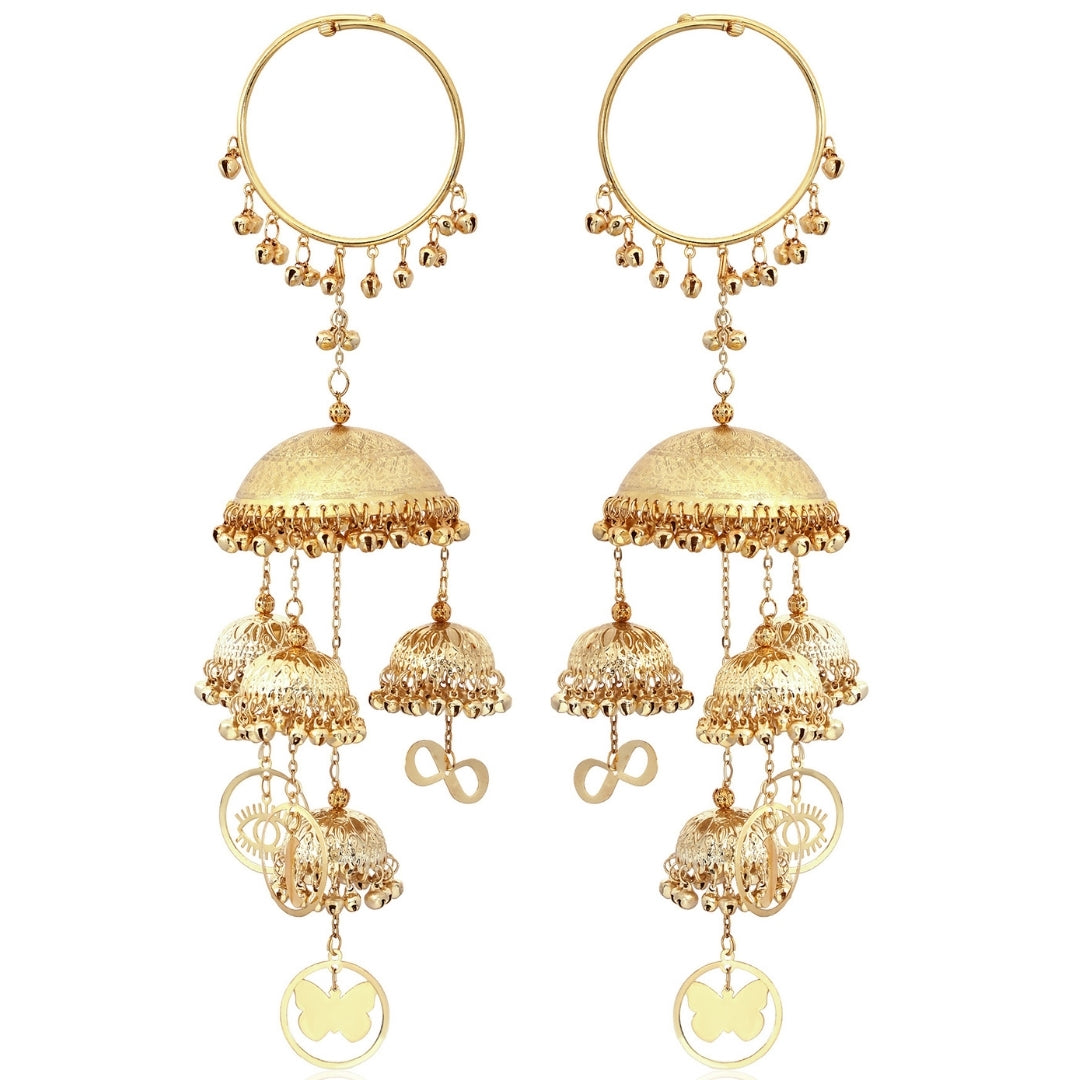 Golden Parineeti Chopra Inspired Short Bridal Kaleera - Customizable With Unique Charms