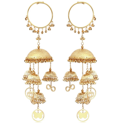 Golden Parineeti Chopra Inspired Short Bridal Kaleera - Customizable With Unique Charms