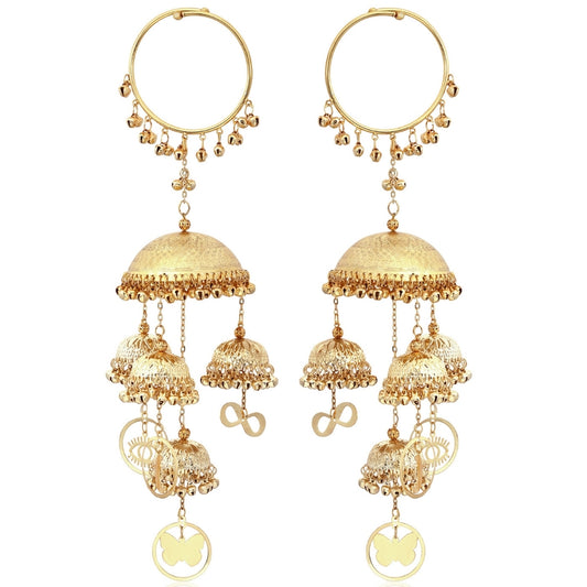 Golden Parineeti Chopra Inspired Short Bridal Kaleera - Customizable With Unique Charms