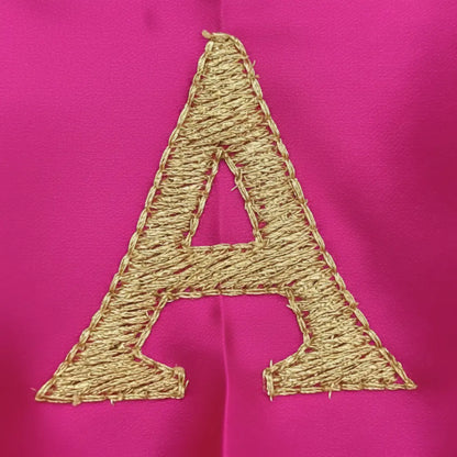 Parineeti Chopra Inspired Pink Satin Chooda Cover With Pearl Bead Tassels & Customisable Logo