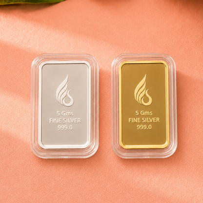 Leaf in Hand Silver Coin Gift Set of 2 (5g Each)