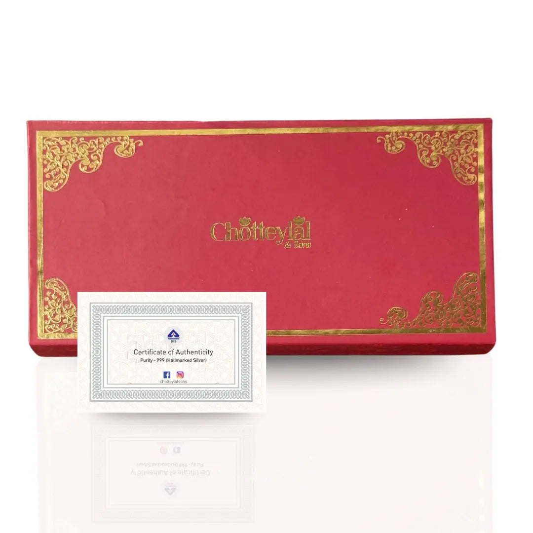 999 Pure Laxmi Ganesh 15 gm Silver Coin With Red Box