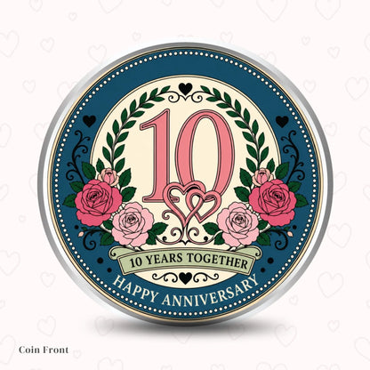 Chotteylal & Sons Customised 10th Anniversary Silver Coin