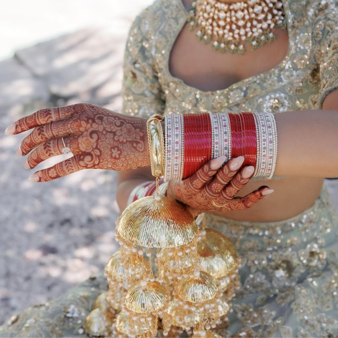 Hand Polished Red Chooda Set