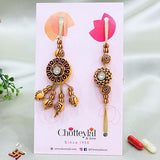 Pair Rakhi - Attractive Design Golden Designer Motifs