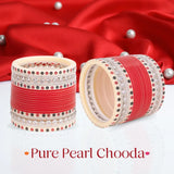 Pure Pearl Exquisite Diamond Maroon Chooda