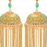 Golden Green Stone & Beads Bridal Kaleera