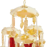 Golden & Red Tassels Minimal Layered Ceremonial Kaleera