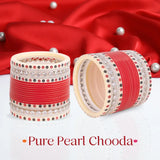 Pure Pearl Sparkling Diamond Red Chooda