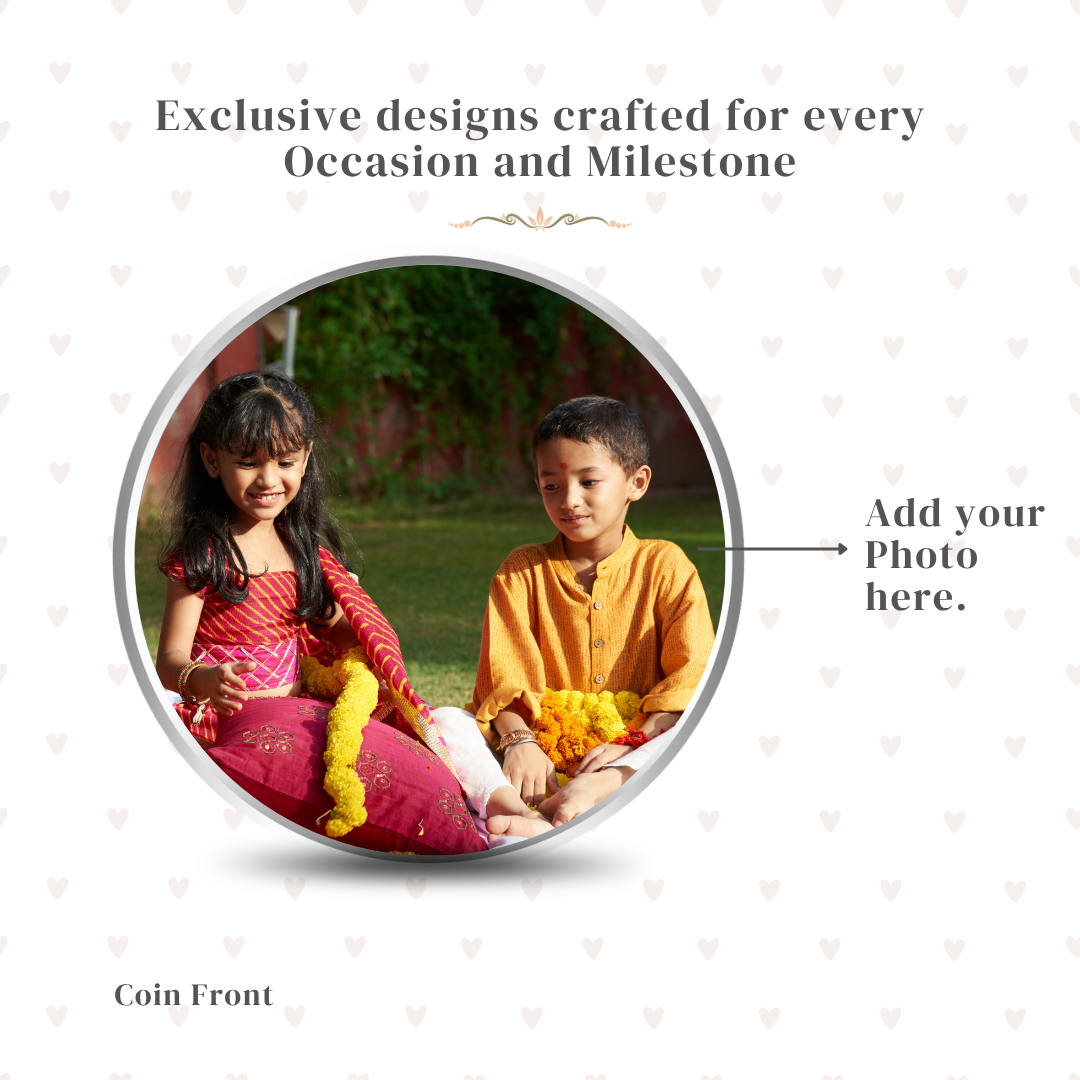Custom Photo Design 10g Bandhan Silver Coin