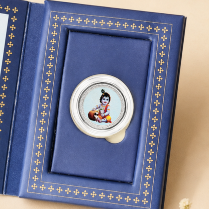 Little Krishna 1g UV Printed Silver Coin