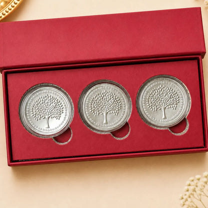 Festive Rakhi Silver Coin Gift Set