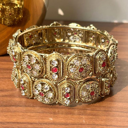 Ruby Floral Antique Kadas