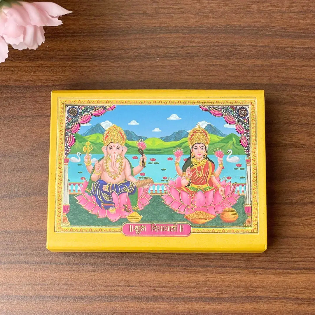 Shubh Labh Silver Coin Gift – Laxmi Ganesh Ji (Total 4 gm) - 999 Pure Silver