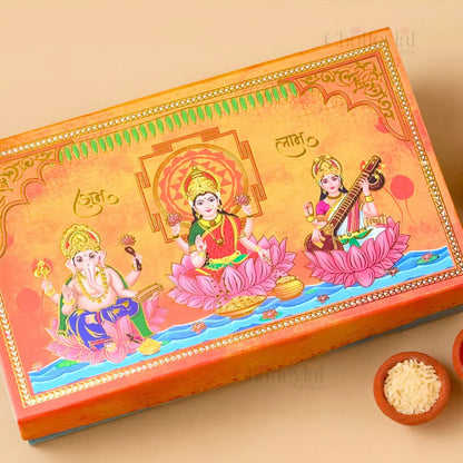 Ramayana Festive Musical Box – 999 Pure Silver Coins & Pooja Essentials Kit