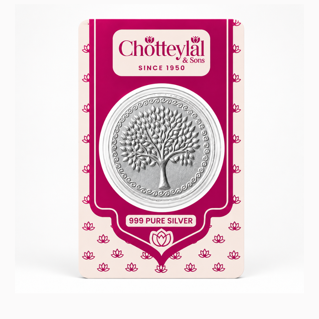 999 Pure Silver 1 Gram Banyan Tree Silver Coin