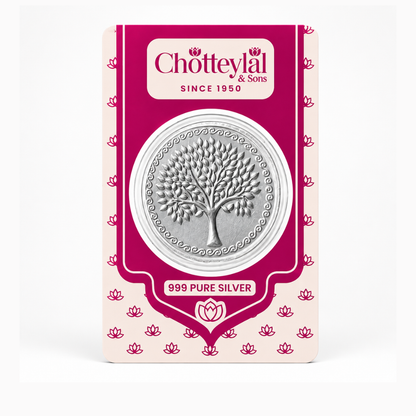 999 Pure Silver 1 Gram Banyan Tree Silver Coin