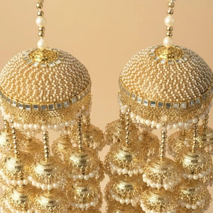Traditional Golden Kaleera with Classic Bridal Charm