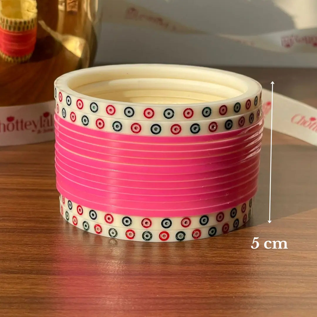 Pink Semi Pearl Chooda – Chotteylal & Sons